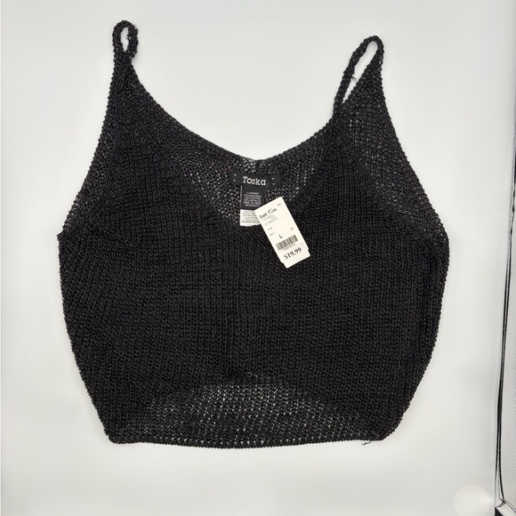 Toska Black Knit Camisole - Picture 1 of 4